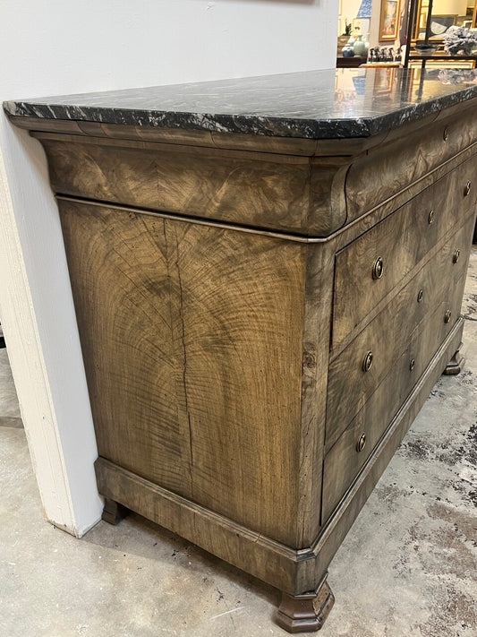 19th Century Louis Philippe 4 Drawer Commode