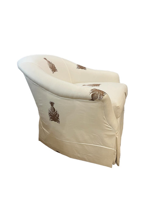 Pair Of Swivel Club Chairs