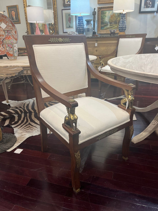 Pair Newly Upholstered Louis XVI Armchairs