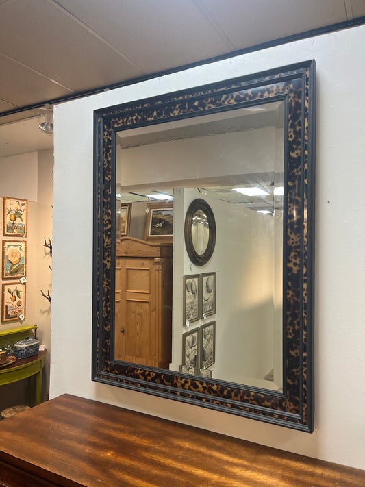 John Richard Faux Tortoise Beveled Mirror