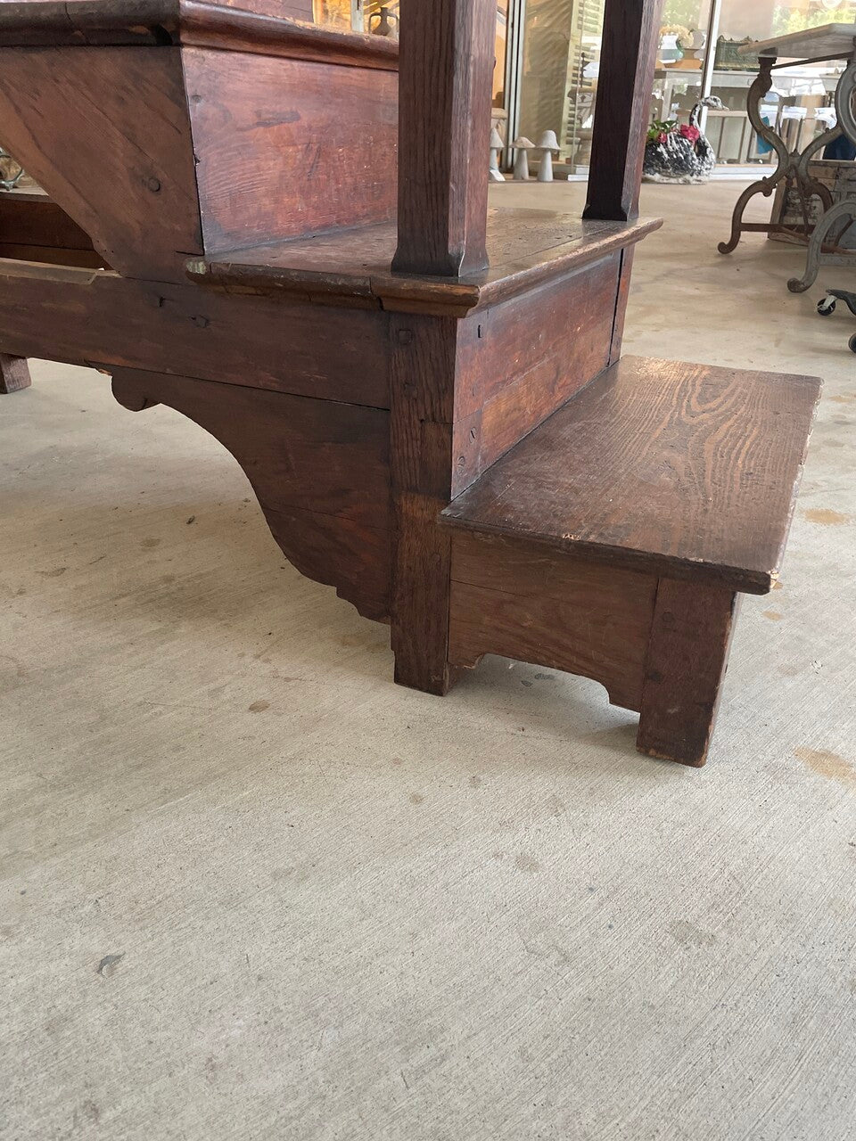 19th Century English Oak Library Steps