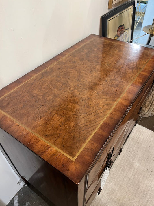 Theodore Alexander Burl Walnut Chest