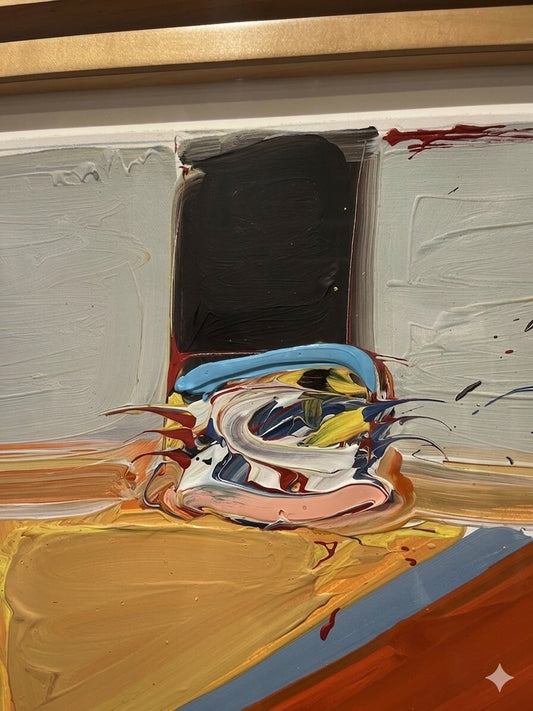 1982 Acrylic on Paper "Top Hat No. 36"