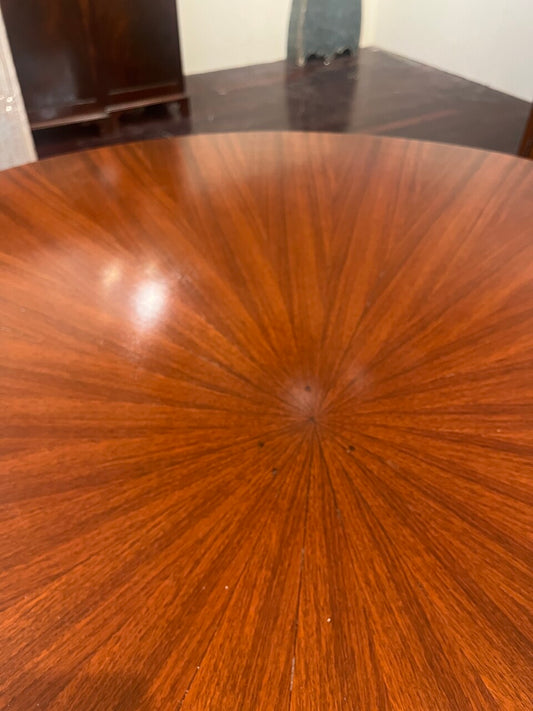 Italian Dining Table with Mahogany Starburst Top