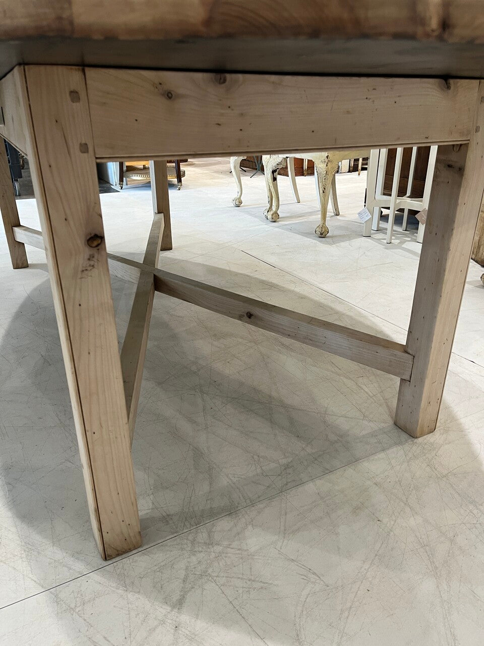 102" Oval Pine Dining Table