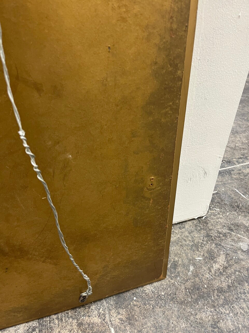 Bernhard Rohne Acid Etched Brass Mastercraft Mirror