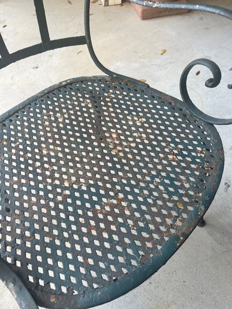 Vintage French Garden Table and 4 Chairs