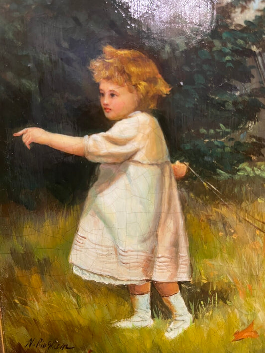 Signed Oil on Panel By Henry Bingham
