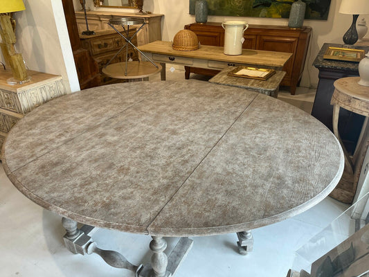 Large Vintage Painted Gateleg Table