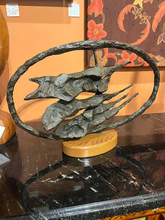 Gerard Koch Mid Century Brutalist Bronze Sculpture