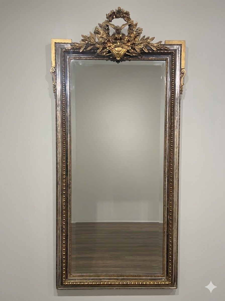 French Napoleon Style Wall Mirror