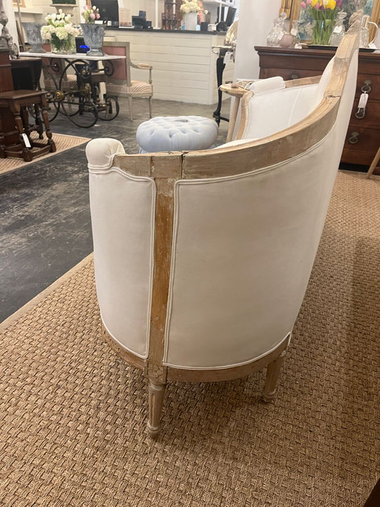 Swedish Gustavian Sofa in Linen