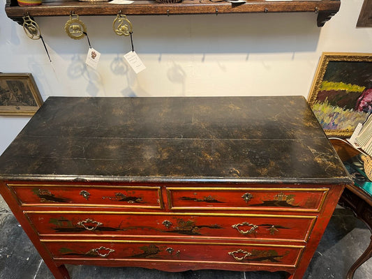 Antique Chinoiserie 4 Drawer Chest
