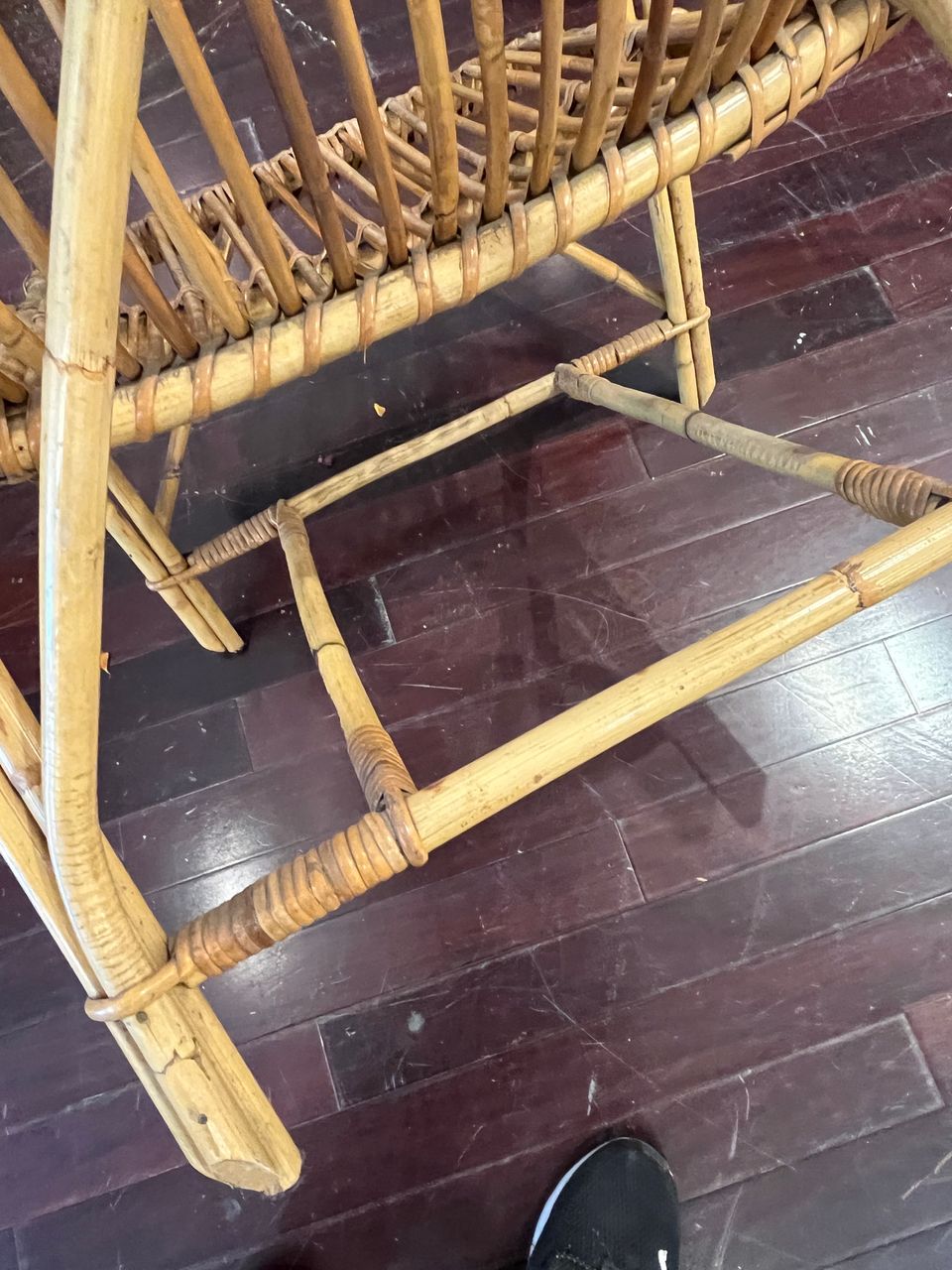 Pair of Vintage Rattan Armchairs