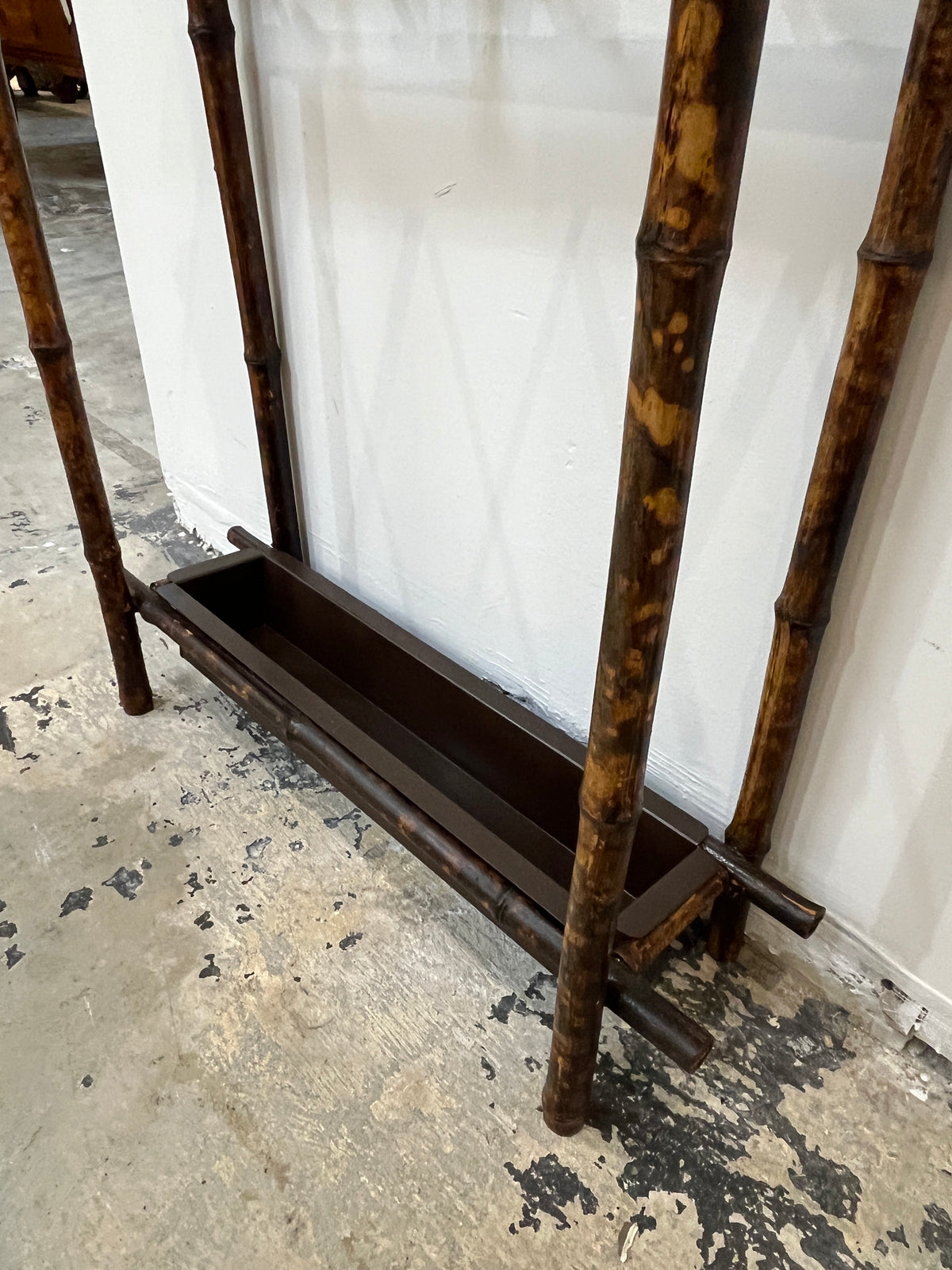 Antique Burnt Bamboo Hall Tree