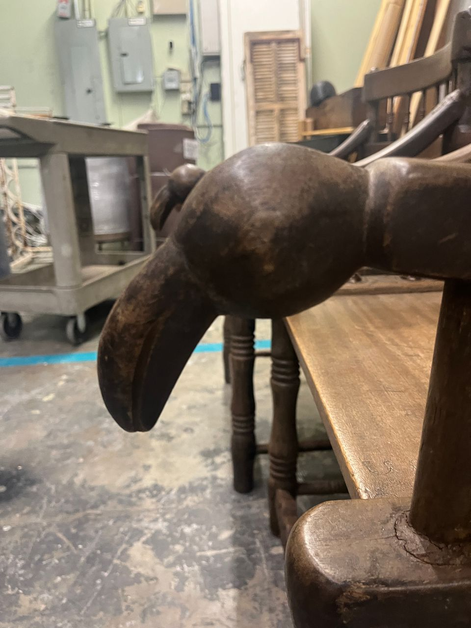 Pair Antique African Baule Chief Armchairs
