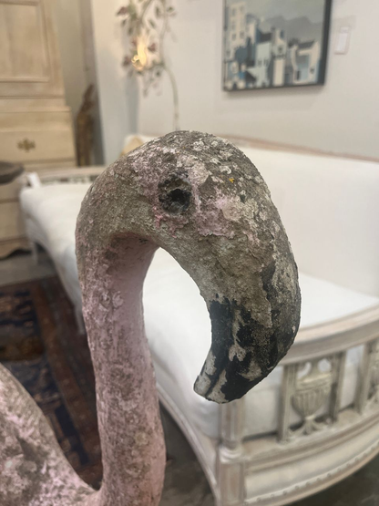 Early 1900's Cement Flamingos (2 available)
