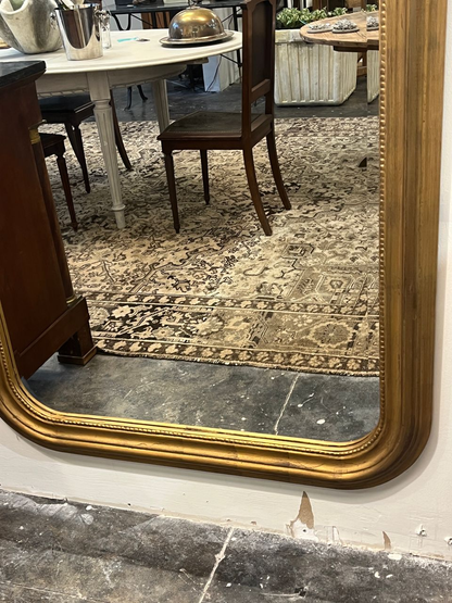 Large French Rounded Louis Philippe Mirror