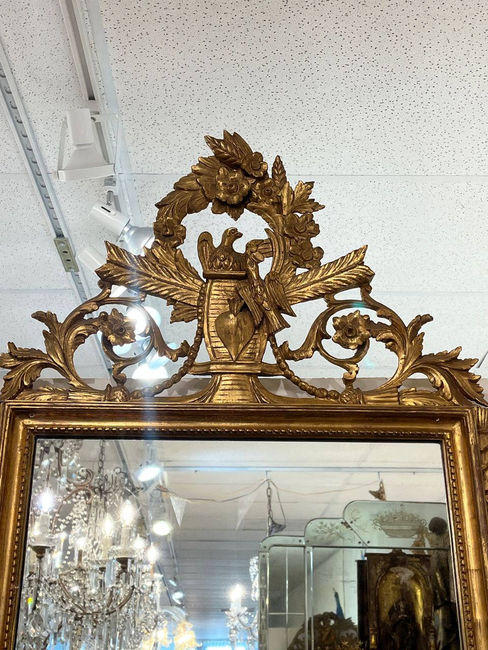 19th Century French Carved Giltwood Mirror