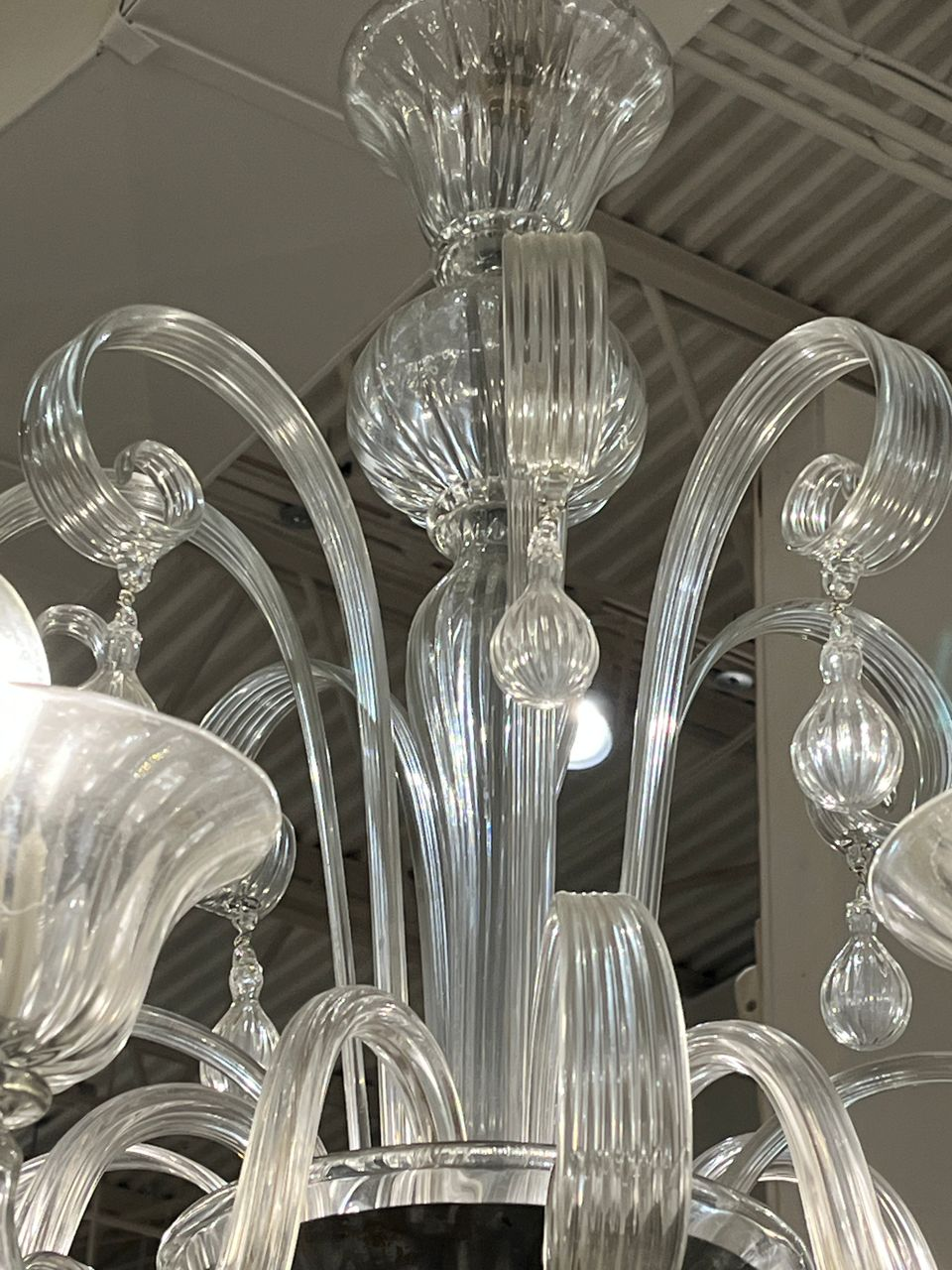 Italian Murano Blown Glass Chandelier