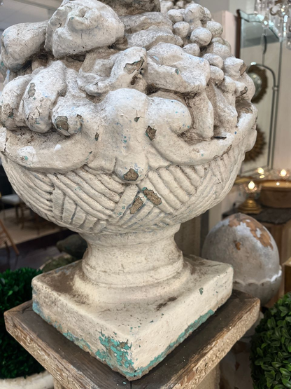 Pair of Antique Stone Topiaries