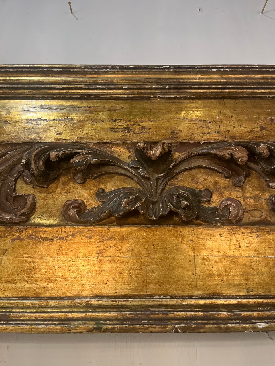 18th Century Italian Giltwood Fragment Panel