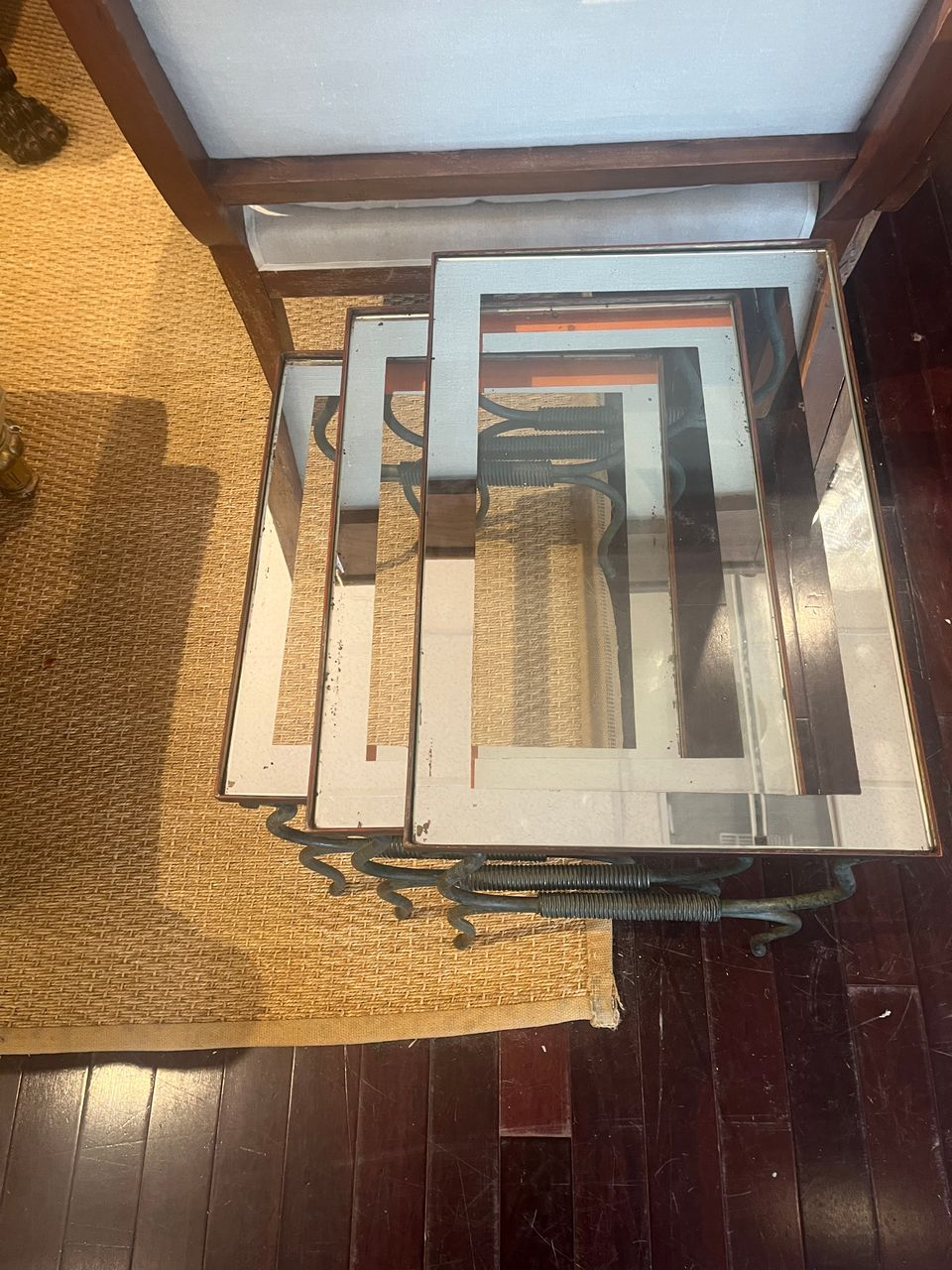 Set of French Wrought Iron Nesting Tables