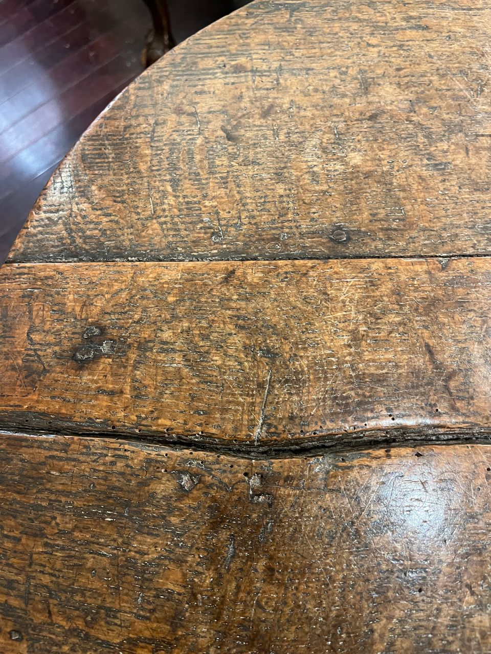 18th Century English Oak Cricket Table