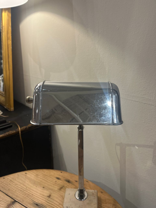French "Fare" Art Deco Banker's Lamp