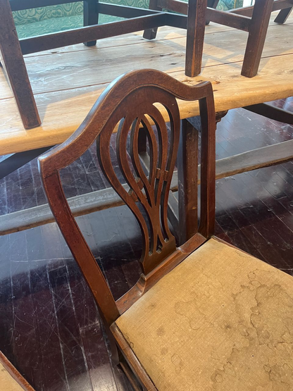 Set 8-18th Century English Mahogany Side Chairs