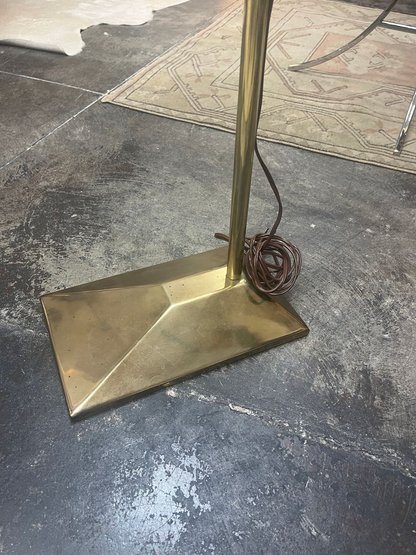 Stiffel Brass Swing Arm Adjustable Floor Lamp (3 available)
