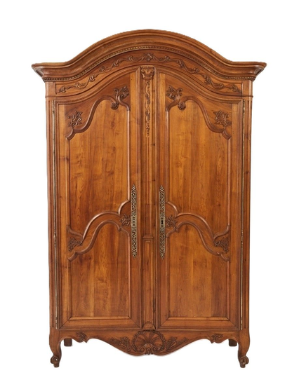 18th Century French Carved Armoire