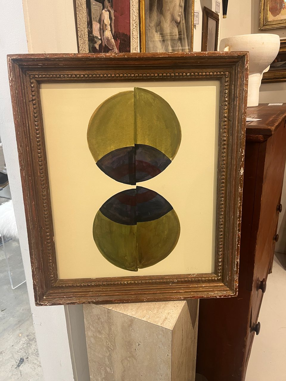 Modern Abstract "Opposing Circles"