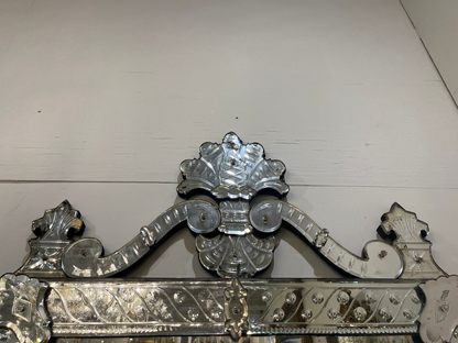 Antique Engraved Venetian Mirror