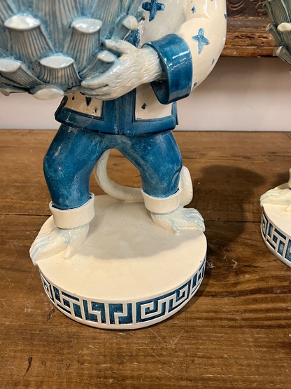 Palm Beach Monkeys Holding Artichoke Bowls