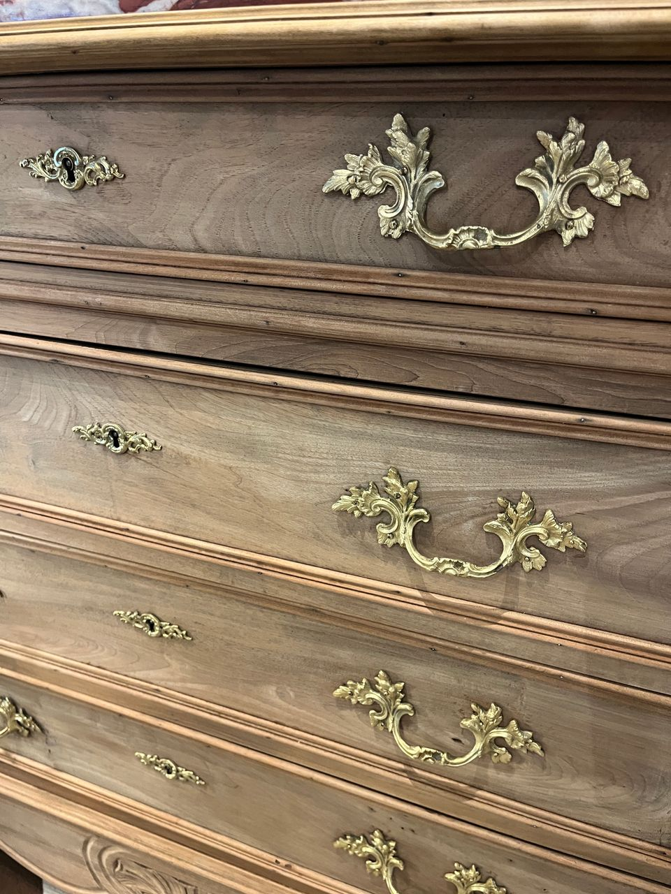 19th Century Louis XV style 4 Drawer Commode