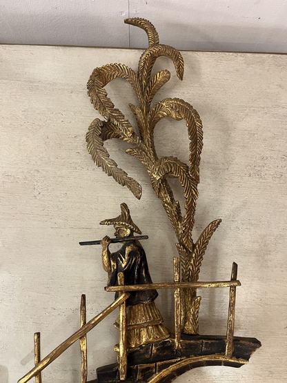 Pair Italian Florentine 4 Light Sconces
