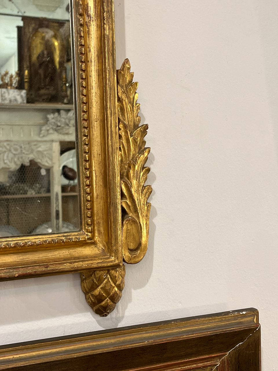 19th Century French Carved Giltwood Mirror