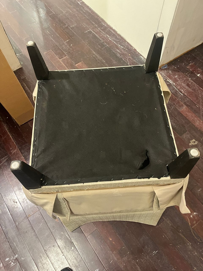 Pair of Neutral Upholstered Ottomans