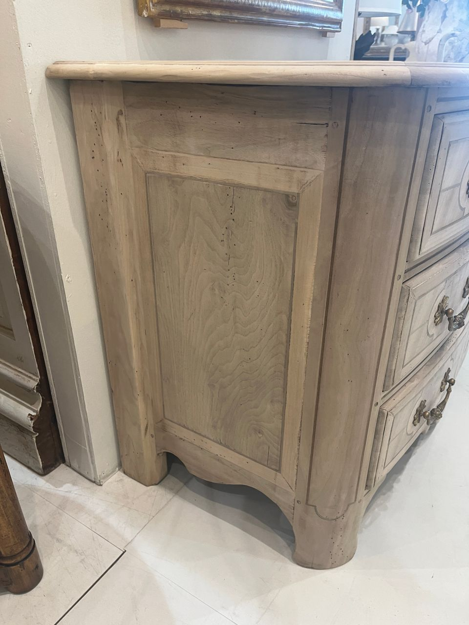 Louis XIV Style Curved Front Dresser