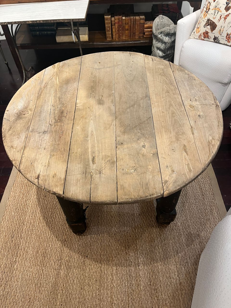 Antique English Round Occasional Table