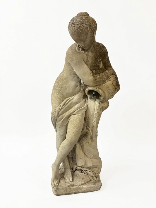 French Garden Statue with Water Feature