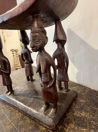 Pair of African Fon Ceremonial Stools