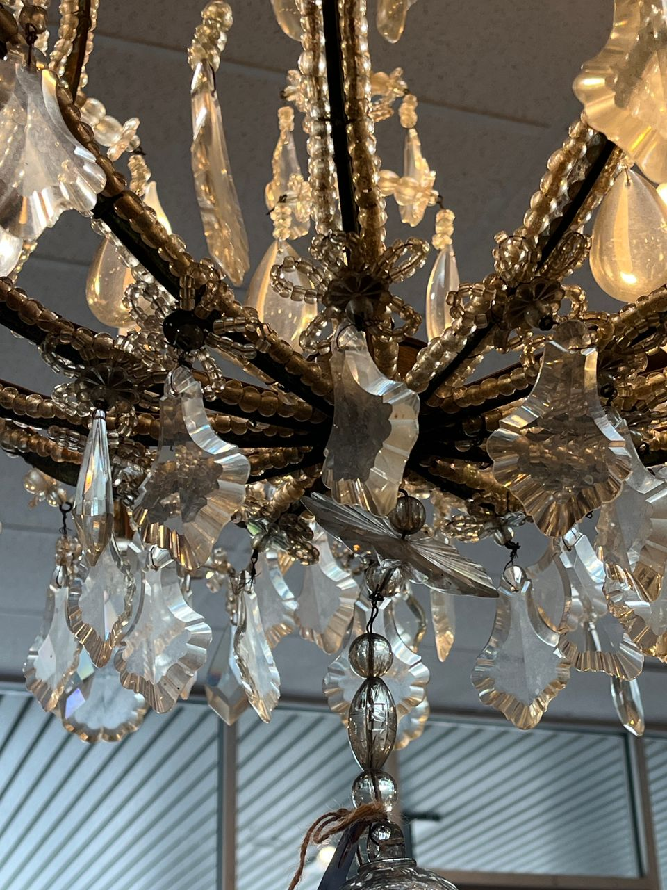 Antique Italian 12 Light Chandelier