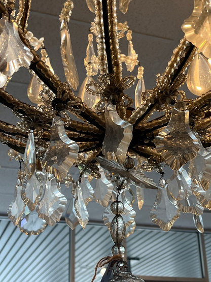 Antique Italian 12 Light Chandelier
