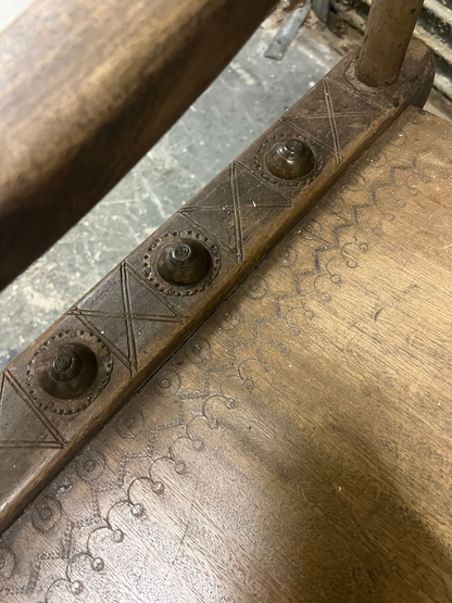 Pair Antique African Baule Chief Armchairs