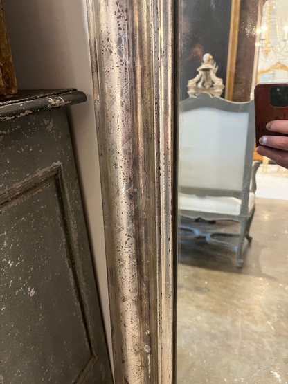 19th Century Gilt Silver Louis Philippe Mirror