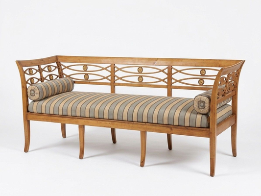 Swedish Gustavian Birch Settee