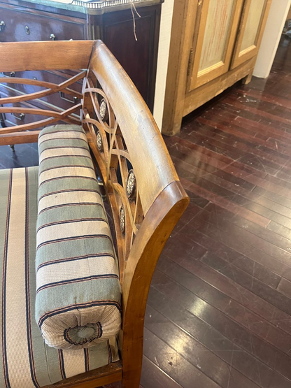 Swedish Gustavian Birch Settee