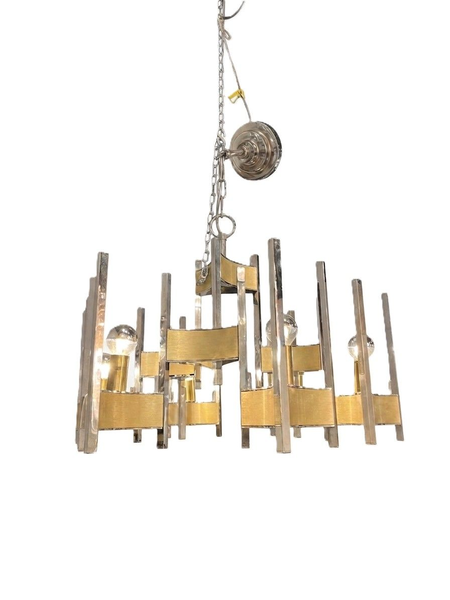 Mid Century Getano Sciolari Chandelier
